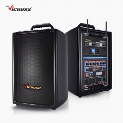 VICBOSS 빅보스 PWA-H852UB 충전식 휴대용 포터블 2채널 블루투스 앰프스피커 300W