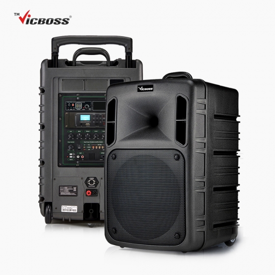 VICBOSS 빅보스 PWA-VN1201 충전식 휴대용 포터블 12인치 블루투스 앰프스피커 600W