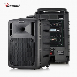 VICBOSS 빅보스 PWA-VN1232 충전식 휴대용 포터블 2채널 블루투스 앰프스피커 600W