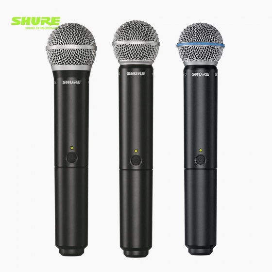 SHURE 슈어 BLX2 무선 핸드마이크 송신기 BLX 수신기 전용 핸드헬드형 송신기 BLX2/PG58 BLX2/SM58 BLX2/BETA58A