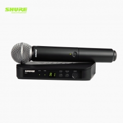 SHURE 슈어 BLX24/SM58 단일채널 무선 핸드마이크 송수신기 시스템 BLX24K/SM58