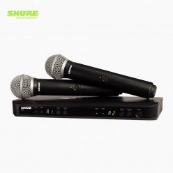 SHURE 슈어 BLX288/PG58 듀얼채널 무선 핸드마이크 송수신기 시스템 BLX288K/PG58