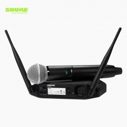 SHURE 슈어 GLXD24+/SM58 무선 듀얼밴드 핸드마이크 송수신기 시스템 GLXD24+K/SM58