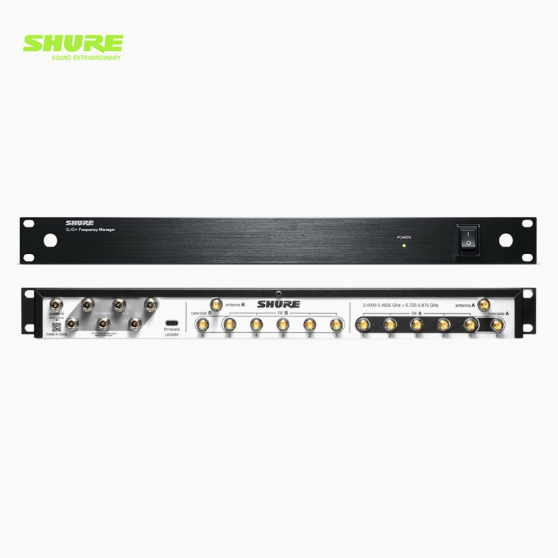 SHURE 슈어 GLXD+FM 듀얼밴드 주파수 매니저