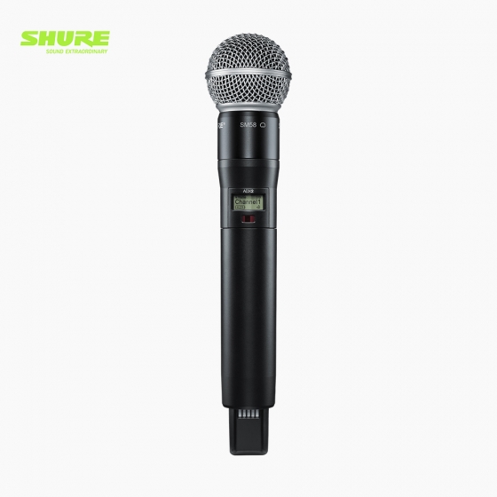 SHURE 슈어 ADX2/SM58 Axient Digital 무선 핸드마이크 핸드헬드 송신기