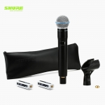 SHURE 슈어 ADX2/B58 ADX2/BETA58A  Axient Digital 무선 핸드마이크 핸드헬드 송신기