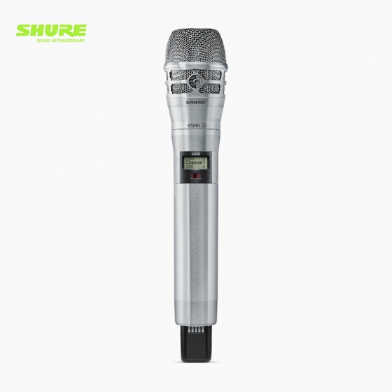 SHURE 슈어 ADX2/K8N ADX2/KSM8N  Axient Digital  무선 핸드마이크 핸드헬드 송신기