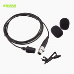 SHURE 슈어 CVL-B/C-TQG 무선바디팩용 카디오이드 초소형 콘덴서 핀마이크 TQG 커넥터