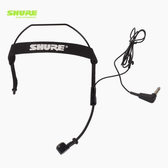 SHURE 슈어 WH20QTR 무선바디팩용 단일지향성 다이나믹 헤드셋마이크, 1/4" 커넥터