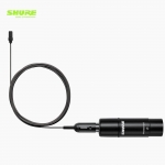 SHURE 슈어 UL4B/C-XLR-A UniPlex 초소형 스피치용 단일지향성 핀마이크 블랙 XLR 커넥터