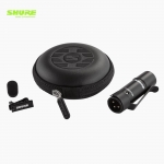 SHURE 슈어 UL4B/C-XLR-A UniPlex 초소형 스피치용 단일지향성 핀마이크 블랙 XLR 커넥터