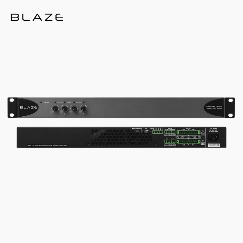 BLAZE PowerZone 1004 4채널 파워앰프 하이 로우경용 1000W 블레이즈 파워존 1004