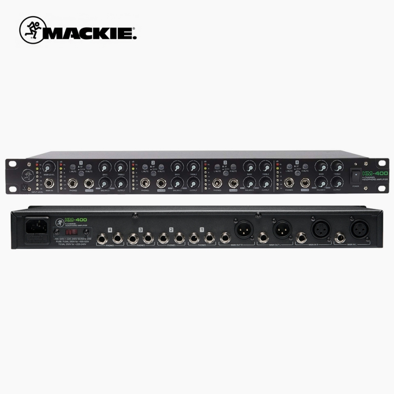 MACKIE 맥키 HM-400 4채널 헤드폰 앰프 분배기