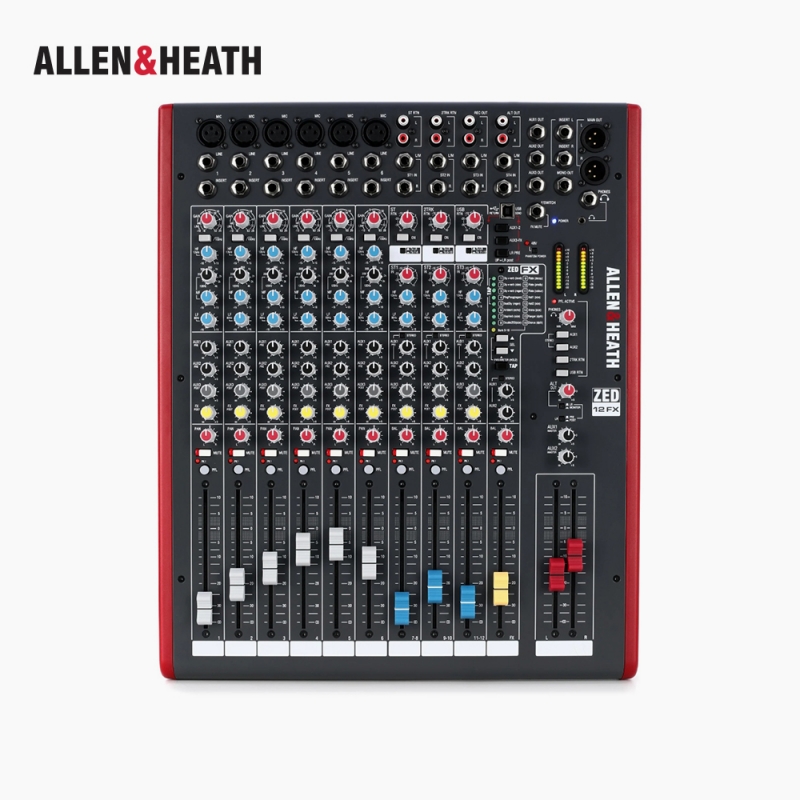 ALLEN&HEATH 알렌앤히스 ZED-12FX 12채널 콘솔형 아날로그 믹서