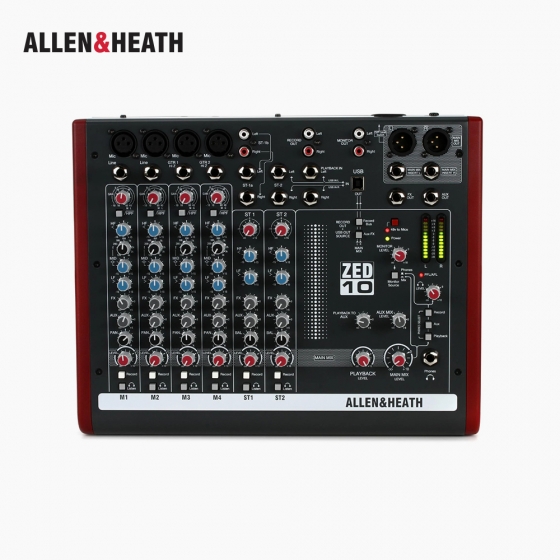 ALLEN&HEATH 알렌앤히스 ZED-10 10채널 콘솔형 아날로그 믹서