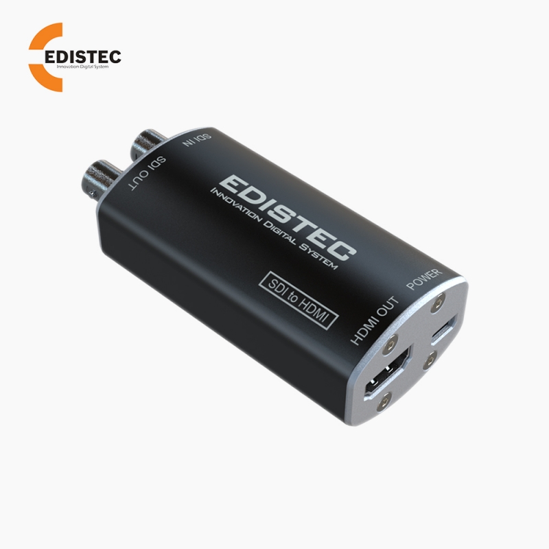 EDISTEC 이디스텍 ED-C1-SH 영상 컨버터 SDI 비디오 입력-HDMI 비디오 출력 변환 장치