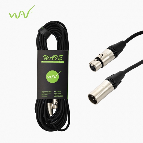 WAVE 웨이브 WX-1.5M (XLR 암+XLR 수) 캐논 마이크 케이블 1.5m