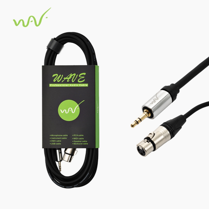 WAVE 웨이브 XRF3.5-5M (XLR 암+3.5 스테레오 수) 오디오 케이블 5m