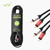 WAVE 웨이브 W2RC-5M (RCA 수 2P+RCA 수 2P) 스테레오 오디오 케이블 5m