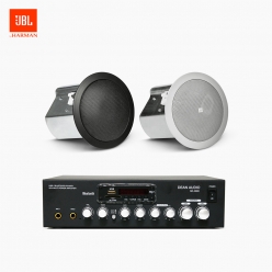 JBL 매장 카페 음향패키지 SR-250D 2채널 앰프 JBL CONTROL 14C/T 실링스피커 2EA