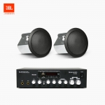 JBL 매장 카페 음향패키지 SR-250D 2채널 앰프 JBL CONTROL 14C/T 실링스피커 2EA