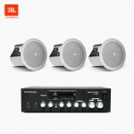 JBL 매장 카페 음향패키지 SR-250D 2채널 앰프 JBL CONTROL 14C/T 실링스피커 3EA