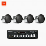 JBL 매장 카페 음향패키지 SR-250D 2채널 앰프 JBL CONTROL 14C/T 실링스피커 4EA