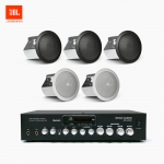 JBL 매장 카페 음향패키지 SR-430D 4채널 앰프 JBL CONTROL 14C/T 실링스피커 5EA