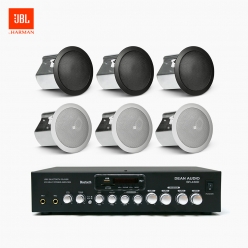 JBL 매장 카페 음향패키지 SR-430D 4채널 앰프 JBL CONTROL 14C/T 실링스피커 6EA