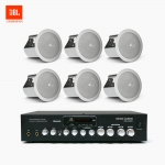 JBL 매장 카페 음향패키지 SR-430D 4채널 앰프 JBL CONTROL 14C/T 실링스피커 6EA