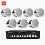 JBL 매장 카페 음향패키지 SR-430D 4채널 앰프 JBL CONTROL 14C/T 실링스피커 7EA