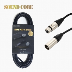국산 마이크 케이블 XLR 암수 캐논 5M 블랙