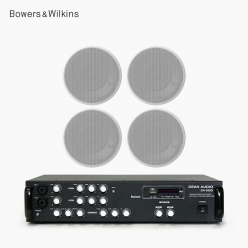 B&W CCM632 고급 매장스피커 카페 업소용 실링 스피커 오디오 4개+2채널 앰프 300W