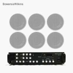 B&W CCM632 고급 매장스피커 카페 업소용 실링 스피커 앰프 오디오 6개