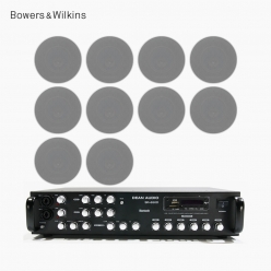 B&W CCM662 고급 매장스피커 카페 업소용 실링 스피커 앰프 오디오 10개