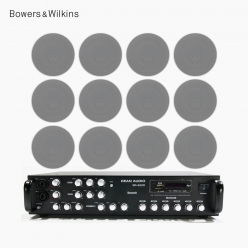 B&W CCM662 고급 매장스피커 카페 업소용 실링 스피커 앰프 오디오 12개