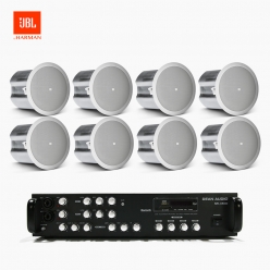JBL 매장 카페 음향패키지 SR-450D 4채널 앰프 JBL CONTROL 16C/T 실링스피커 8개