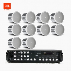 JBL 매장 카페 음향패키지 SR-650D 6채널 앰프 JBL CONTROL 16C/T 실링스피커 10개