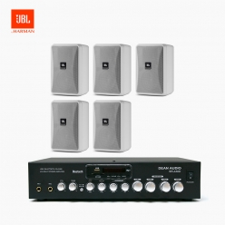 JBL 매장용스피커 카페스피커 업소용 벽걸이 스피커 5개 CONTROL 23-1+ SR430D 앰프