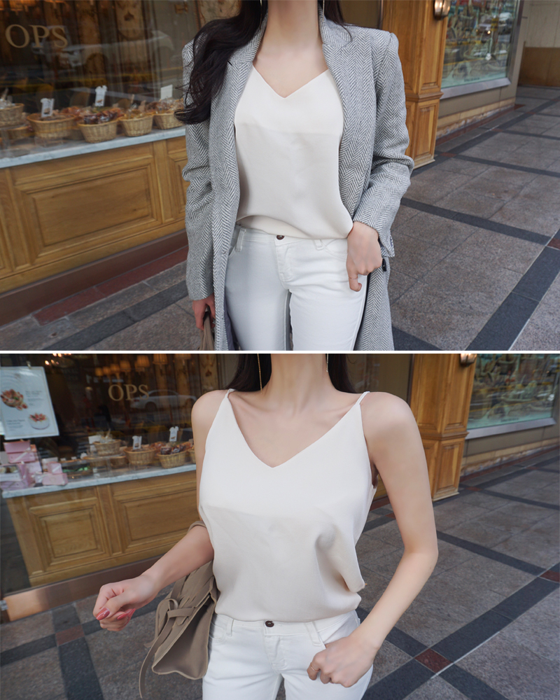 [big sale/소라 당일출고] v sleeveless (3colors!)