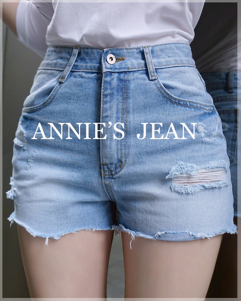 [ANNIE'S MADE/스카이블루 당일출고] ANNIE'S JEAN_SHORT 01 (2colors!)