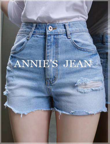 [ANNIE'S MADE/스카이블루 당일출고] ANNIE'S JEAN_SHORT 01 (2colors!)