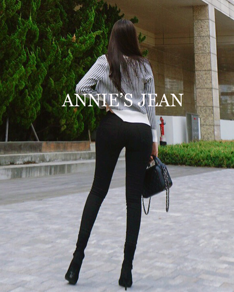 [ANNIE'S JEANS/당일출고/하이웨스트 기모출시] black pants (4type)