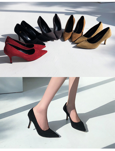 [insta pre-order/일부 당일출고] simple heel (7cm_5color!)