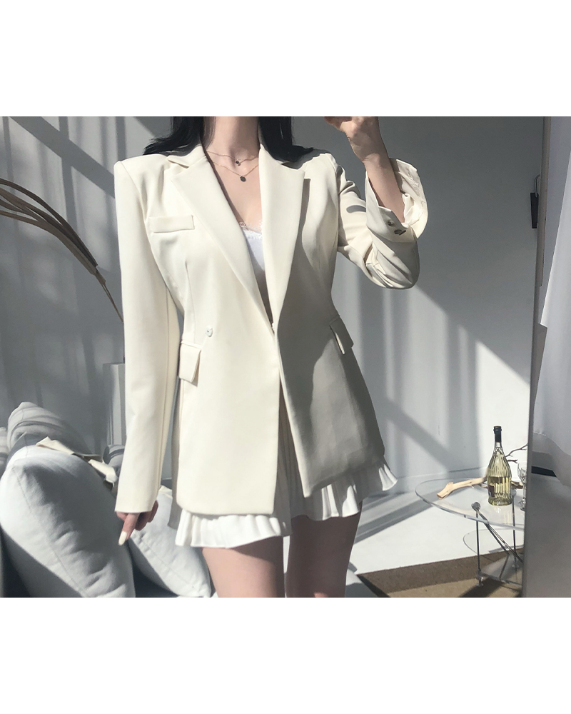 [ANNIE'S MADE/당일출고/리뉴얼 컬러 오픈] melody slim jacket (cream)