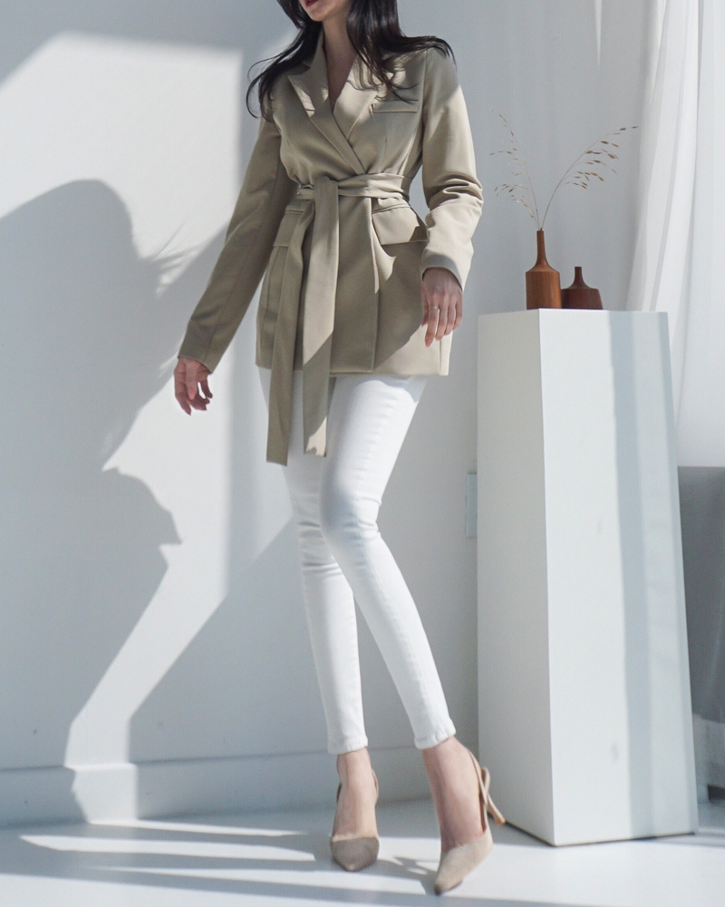 [ANNIE'S MADE/당일출고] melody slim jacket (beige)