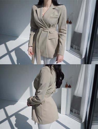 [ANNIE'S MADE/당일출고] melody slim jacket (beige)