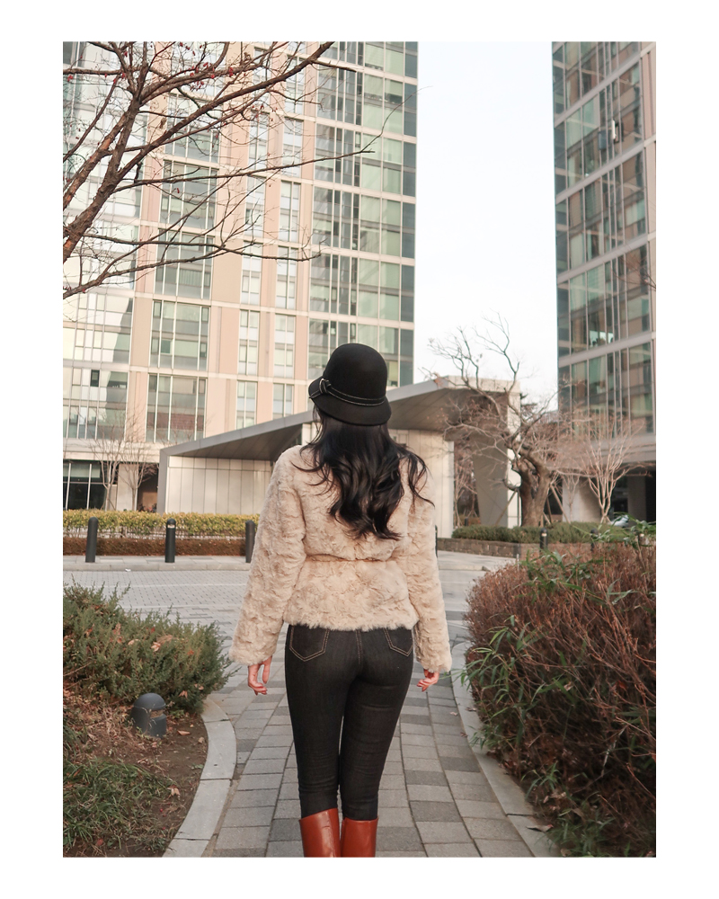 [reorder!/당일출고] u fur jacket (beige)