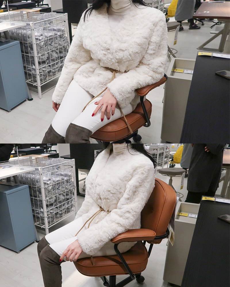 [reorder!/1일소요] u fur jacket (white)