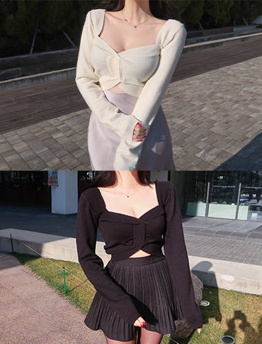 [insta pre-order/한정수량 당일출고] riri knit (2color!)